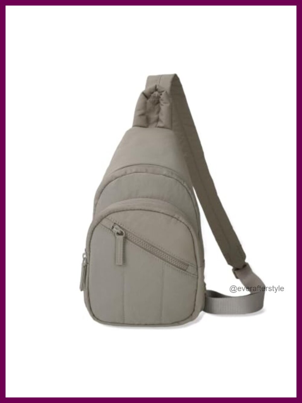 Puffer Quilted Sling Bag RFID Crossbody Purse for Women Travel